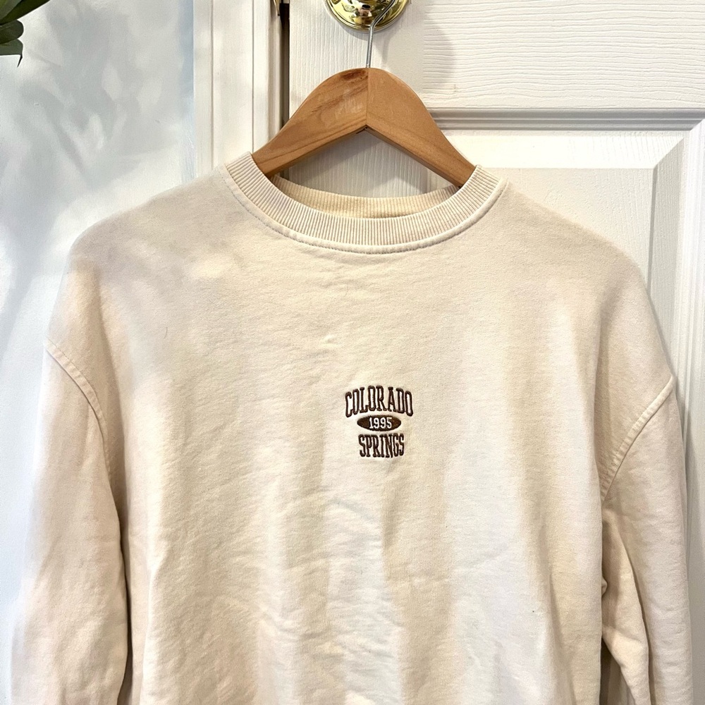 Urban outfitters beige Colorado Springs sweatshirt
